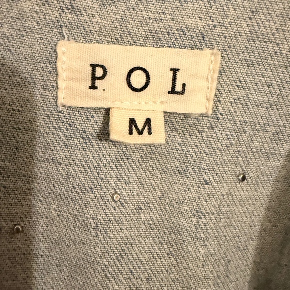 POL Denim Lace And Pearl Jacket/AMAZING Detail Size M - Picture 3 of 4
